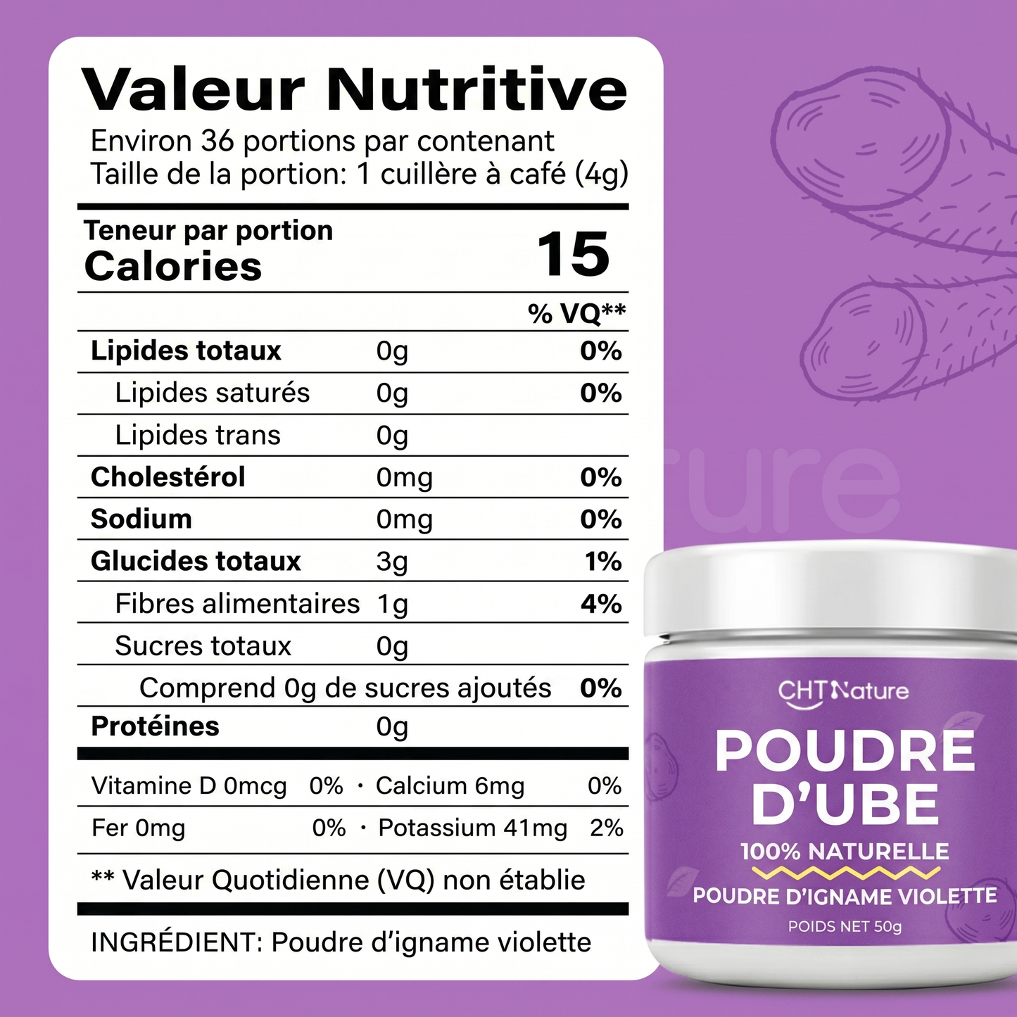 Poudre d’Ube Premium